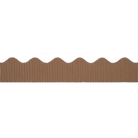 PACON CORPORATION Pacon PAC37026-6 2.25 in. x 50 ft. Bordette Decorative Border; Brown - 6 Roll PAC37026-6